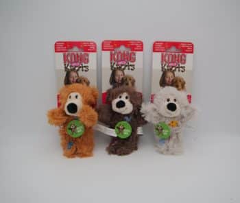 Jouet peluche résistante pour chien KONG Knots en forme d’ours, face avant