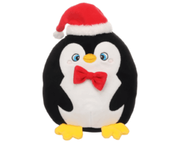 Peluche Bollo le Pingouin Noir – Jouet chien Noël avec couineur